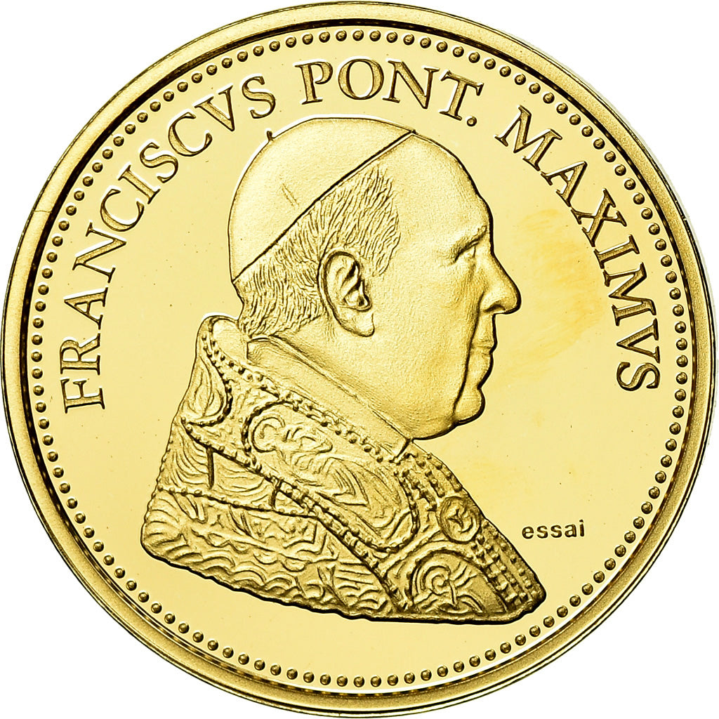 Vatican, Medal, Le Pape François, 2013, MS(65-70), Gold