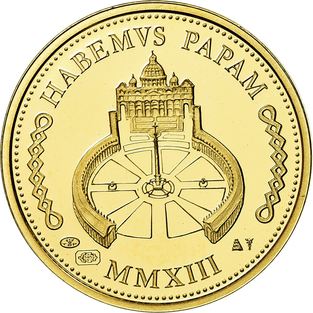 Vatican, Medal, Le Pape François, 2013, MS(65-70), Gold