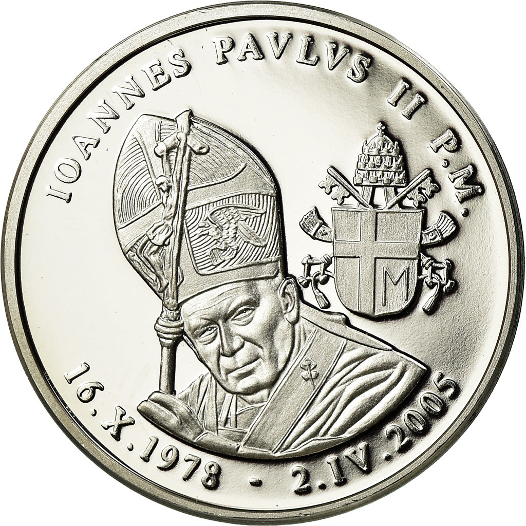 Vatican, Medal, Le Pape Jean-Paul II, 2005, MS(65-70), Silver