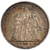 FRANCE, Hercule, 5 Francs, 1875, Paris, KM #820.1, EF(40-45), Silver, Gadoury...