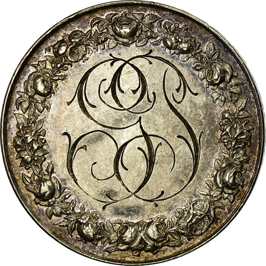 France, Médaille, Mariage, Religion, 1896, Petit, SUP, Argent