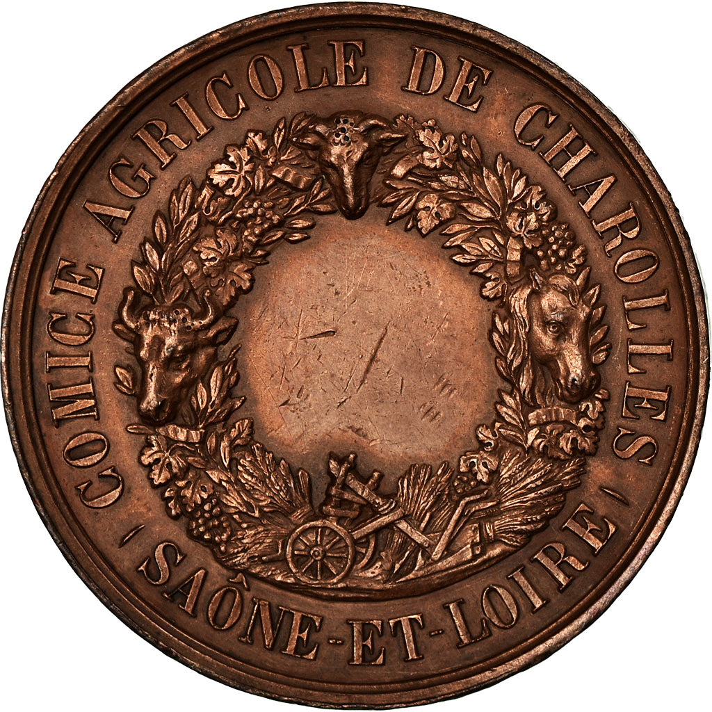 Frankrijk, Medaille, Napoléon III, Comice Agricole de Charolles