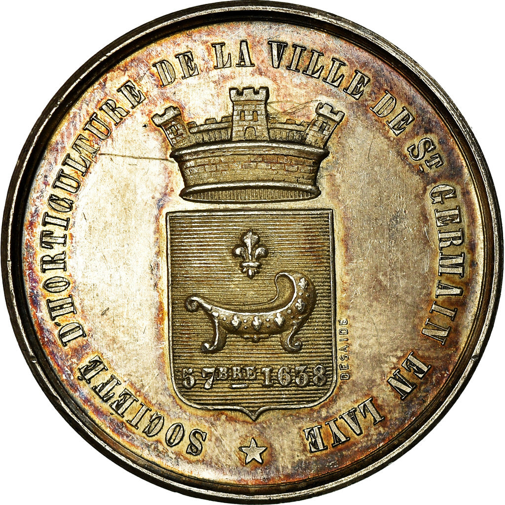 Francia, medaglia, Société d'Horticulture de Saint-Germain-en-Laye, 1884