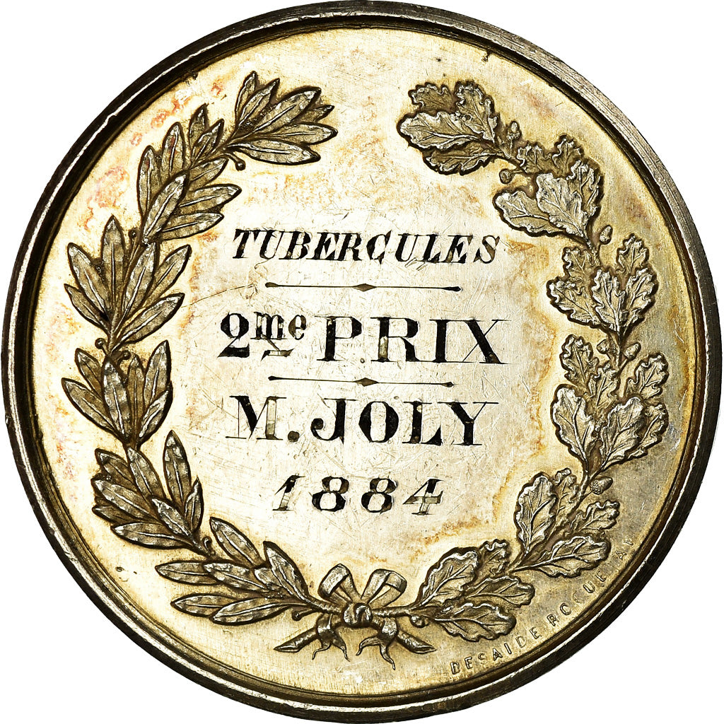 Francia, medaglia, Société d'Horticulture de Saint-Germain-en-Laye, 1884