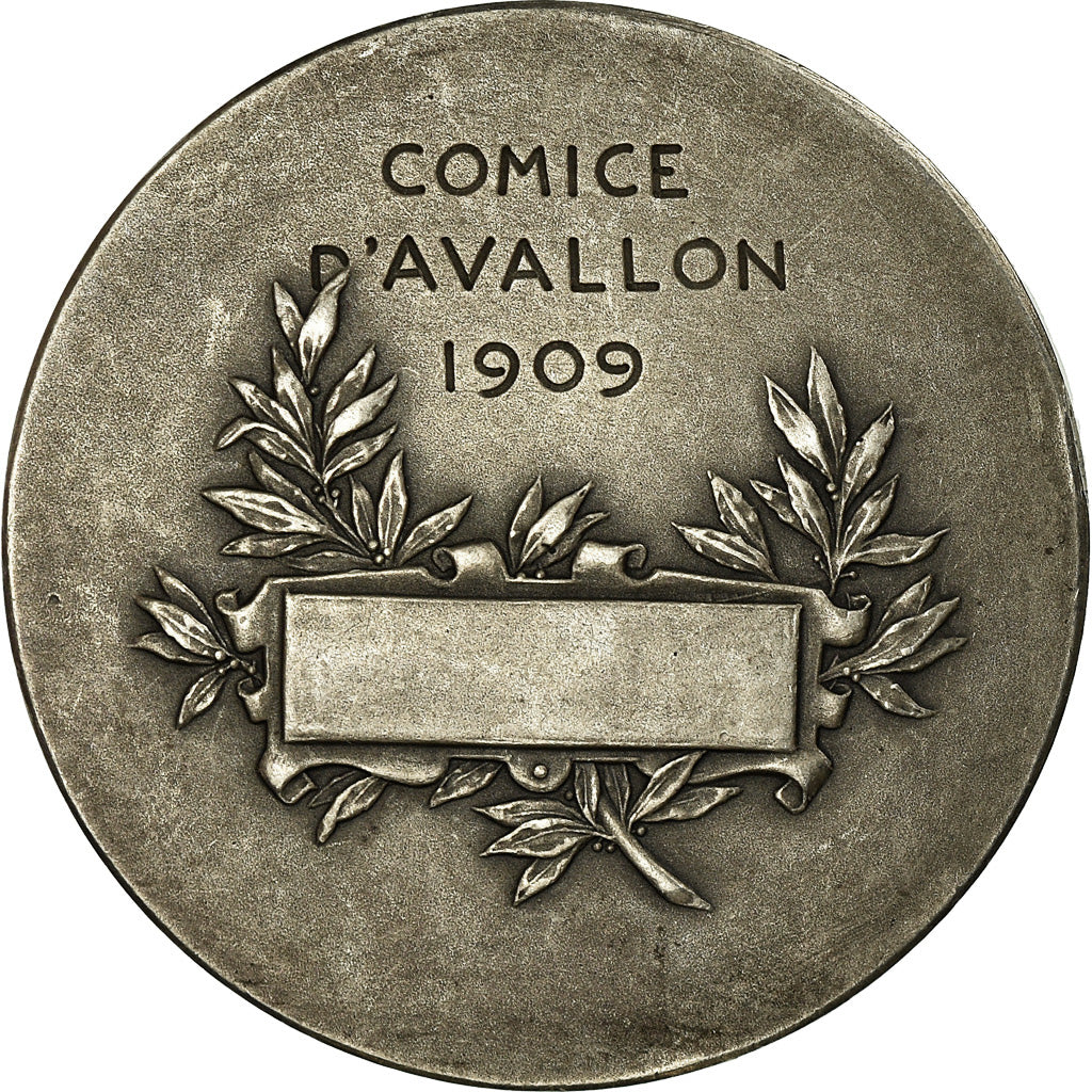 Francia, medaglia, Comice Agricole d'Avallon, Bourgogne, 1909, Dubois.H, SPL-