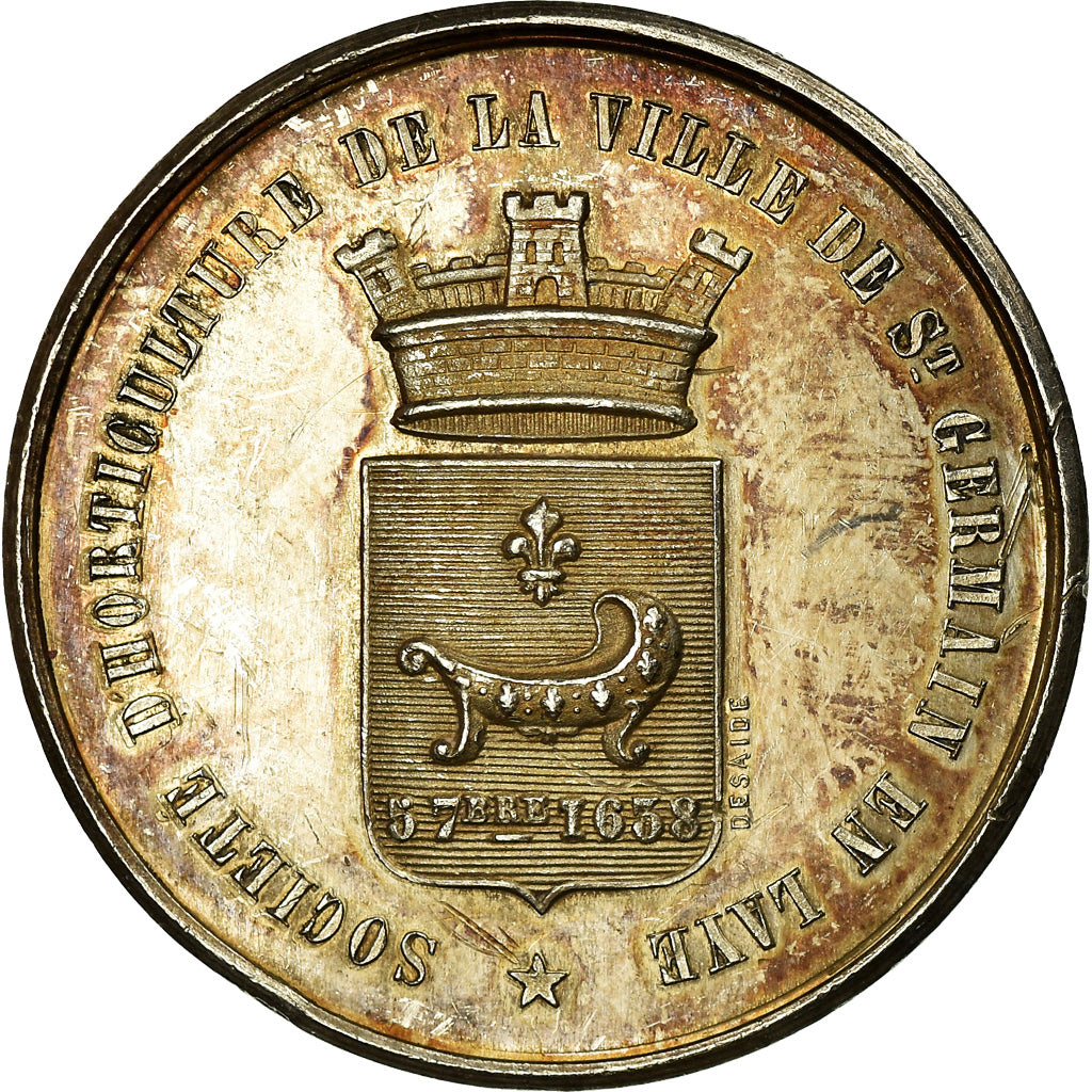 France, Médaille, Société d'Horticulture de Saint-Germain-en-Laye, 1884