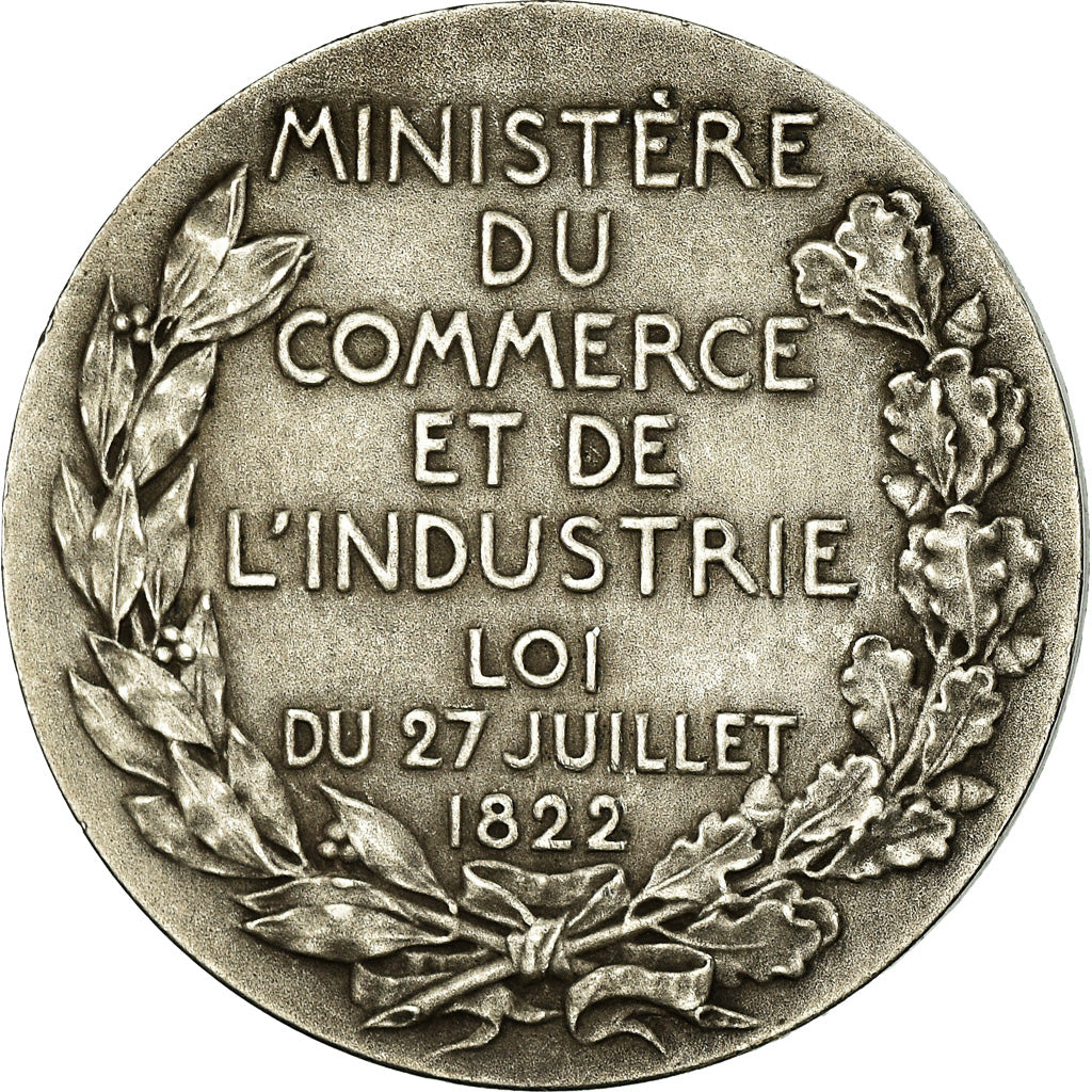 France, Medal, Commerce et Industrie, Comité des Expertises, MS(60-62), Silver