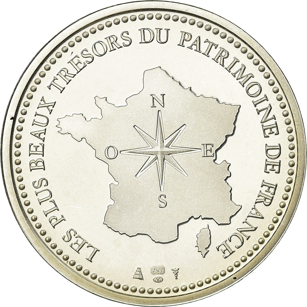 Francia, medaglia, Le Mont Saint-Michel, Arts & Culture, FDC, Argento
