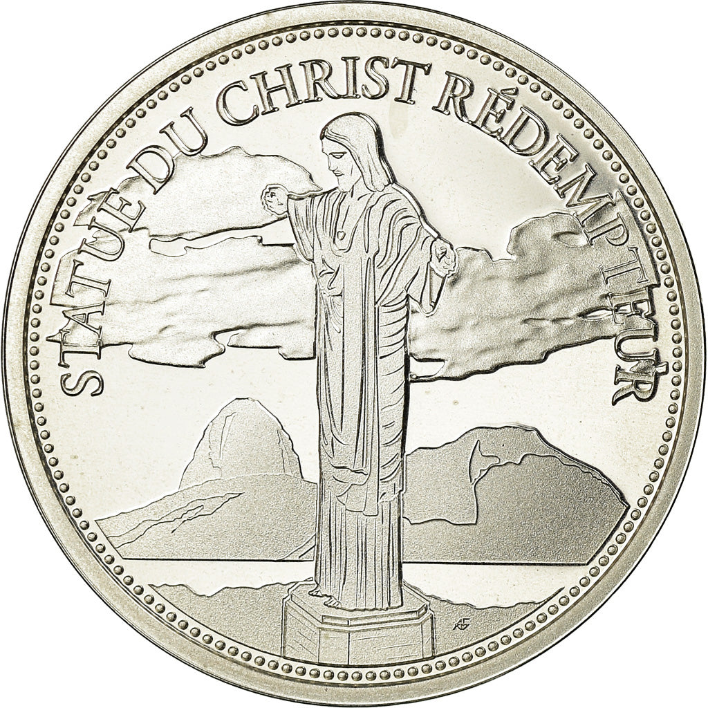 France, Medal, Merveilles du monde, Statue du Christ Rédempteur, Arts &
