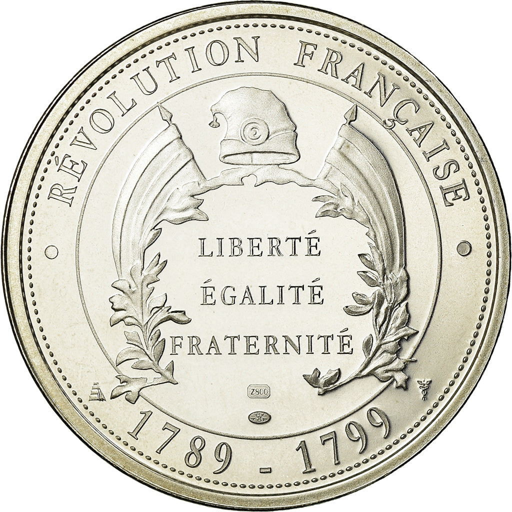 Francia, medalla, Révolution Française, Comte de Mirabeau, History, FDC, Plata