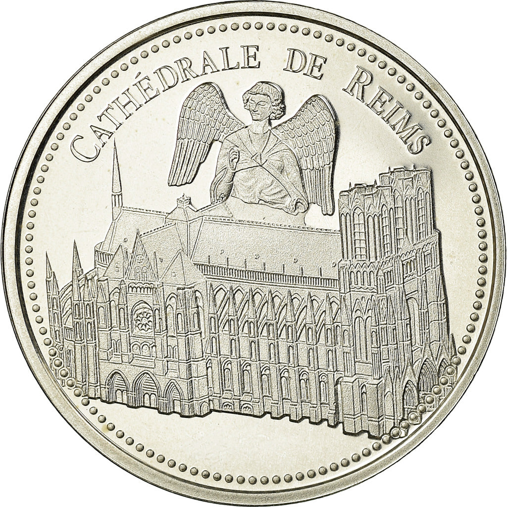 France, Medal, Cathédrale de Reims, Arts & Culture, MS(65-70), Silver