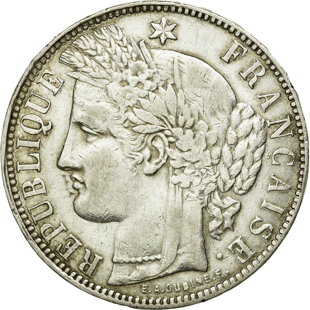 Monnaie, France, Cérès, 5 Francs, 1870, Bordeaux, TTB, Argent, KM:818.2