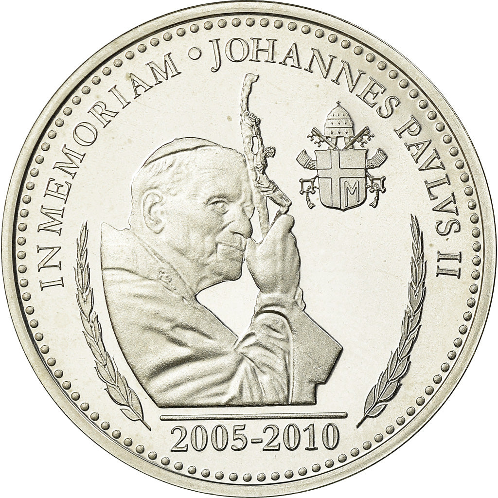 Vatican, Medal, Jean-Paul II, Religions & beliefs, 2010, MS(65-70), Silver