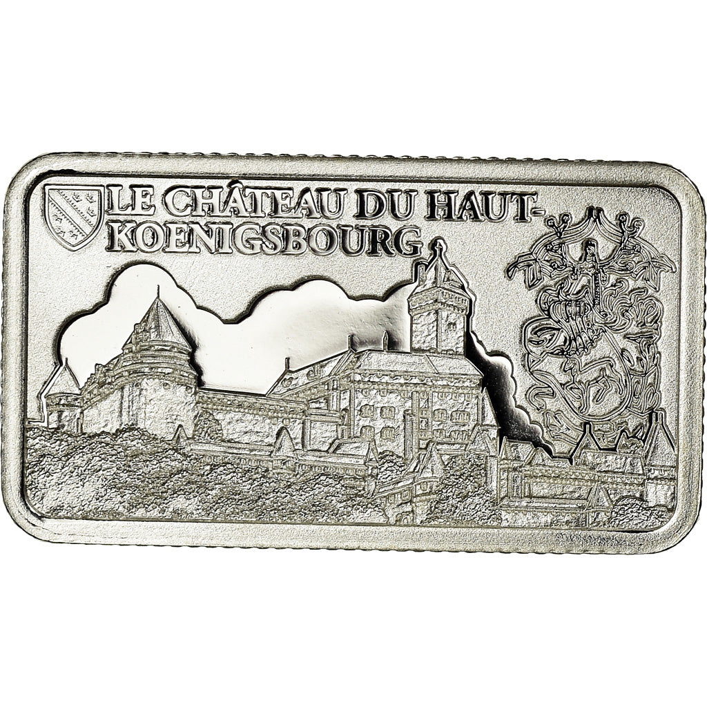 Francja, Medal, Lingotin d'Argent Pur, Le Château du Haut-Koenigsbourg, Sztuka