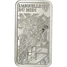 France, Médaille, Lingotin d'Argent Pur, L'Aiguille du Midi, Arts & Culture