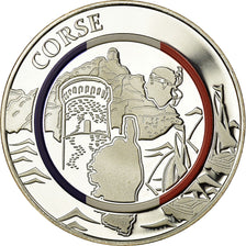 France, Medal, La Corse, Geography, MS(65-70), Silver