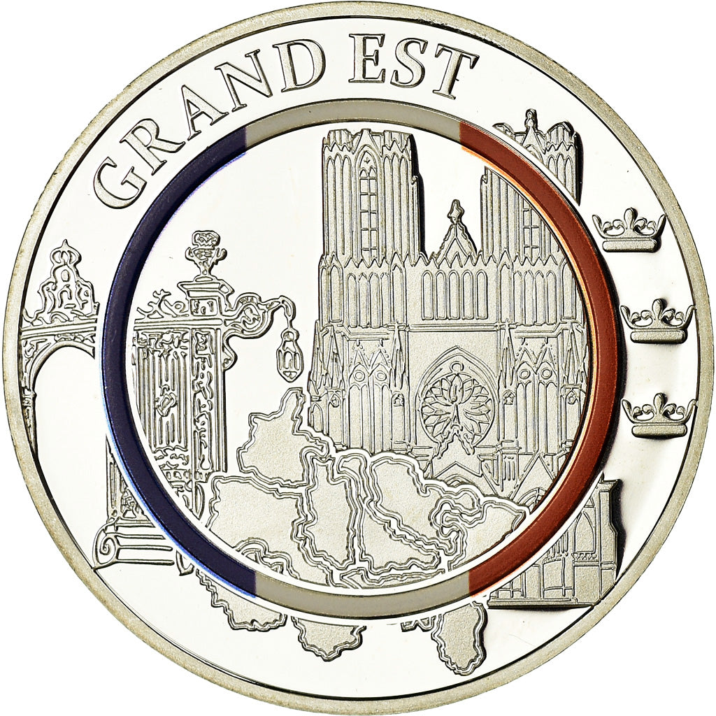 France, Medal, Le Grand Est, Geography, MS(65-70), Silver