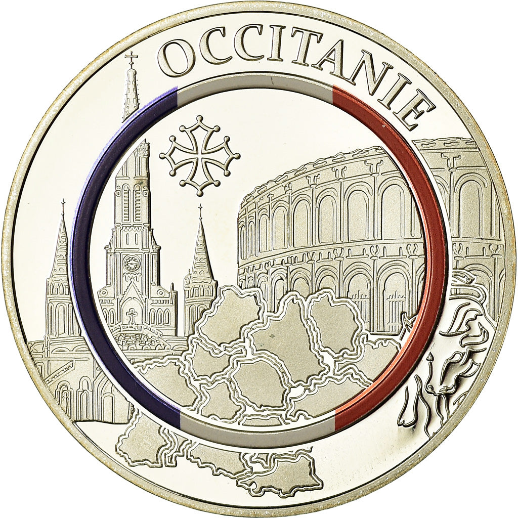 France, Medal, L'Occitanie, Geography, MS(65-70), Silver