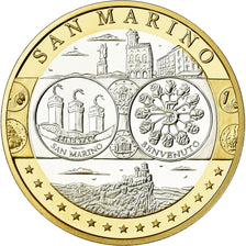 San Marino, Medal, Euro, Europa, MS(65-70), Srebro