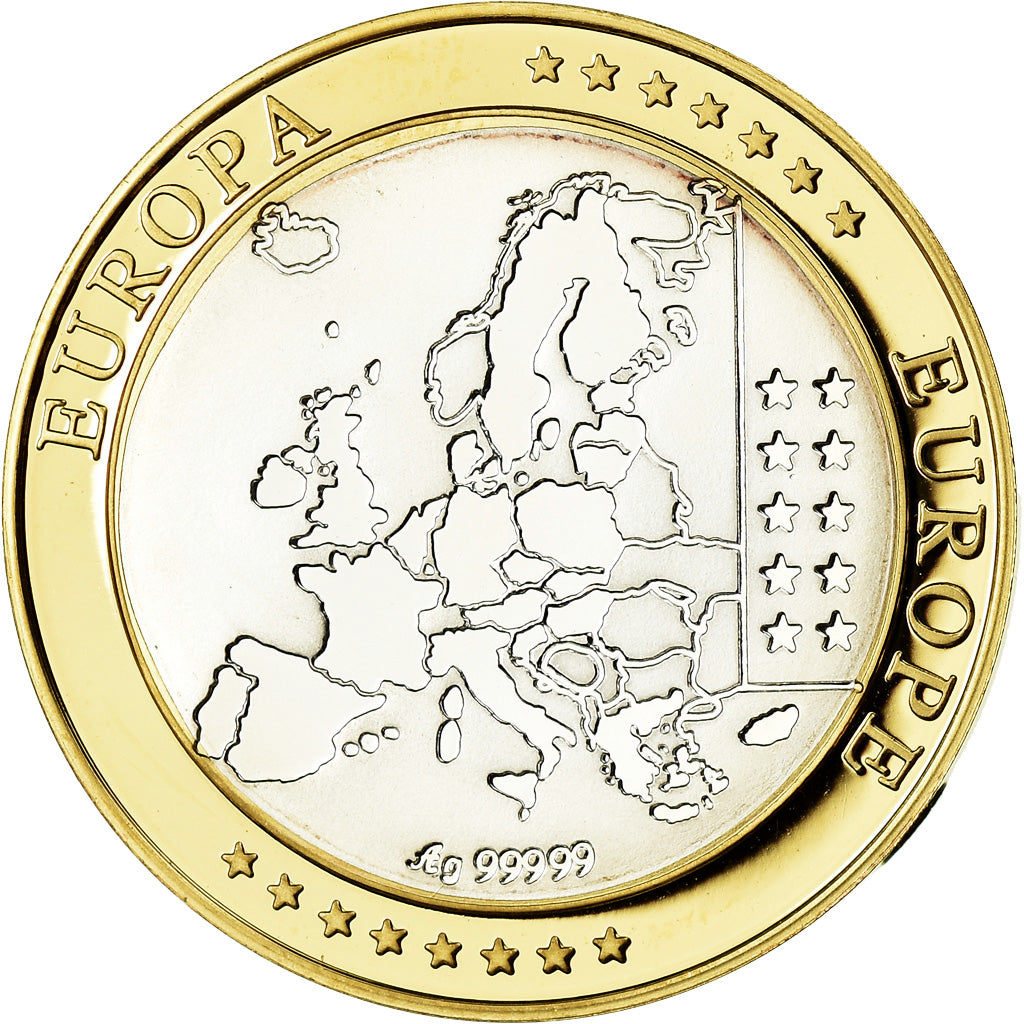 Greece, Medal, Euro, Europa, MS(65-70), Silver