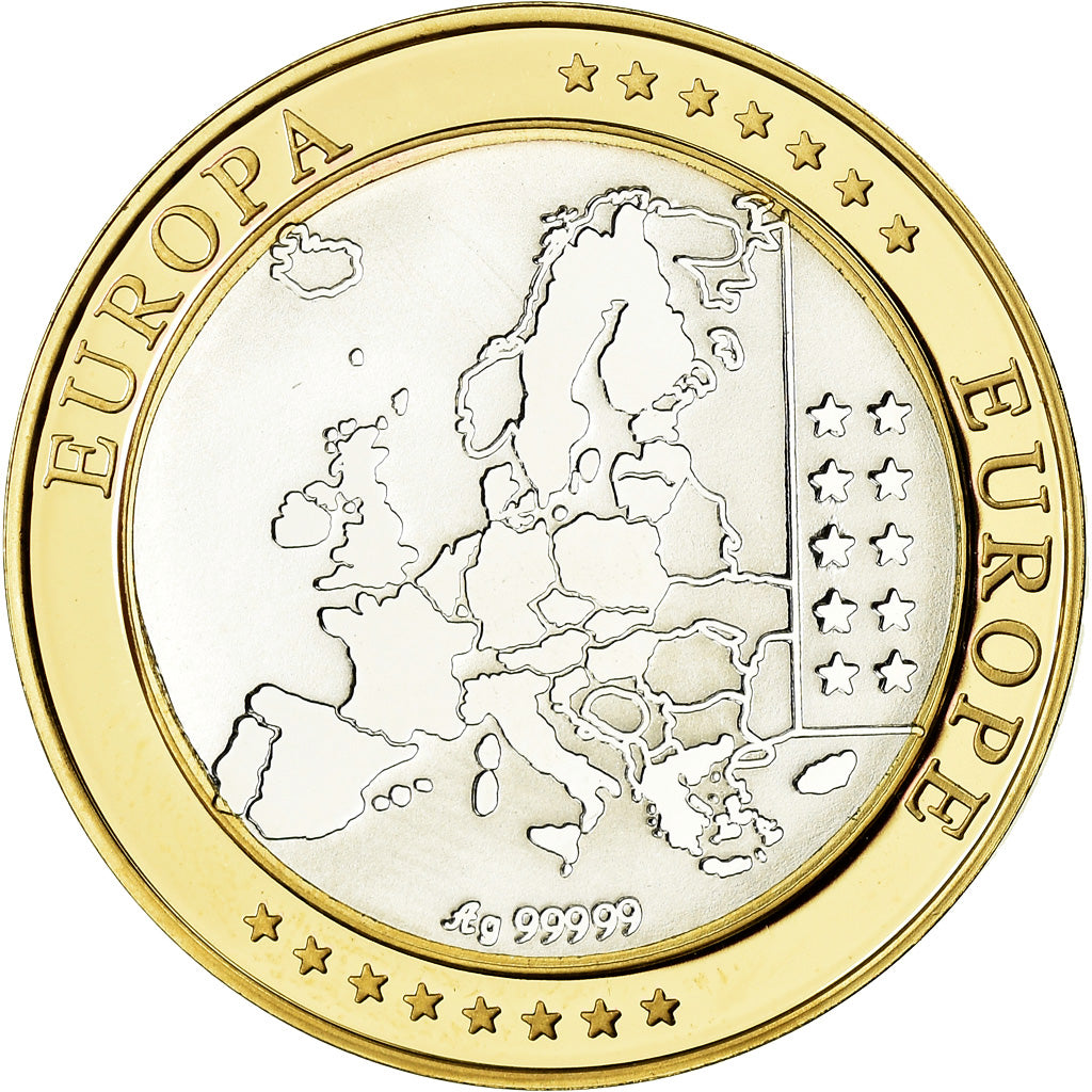 Luxembourg, Medal, Euro, Europa, MS(65-70), Silver