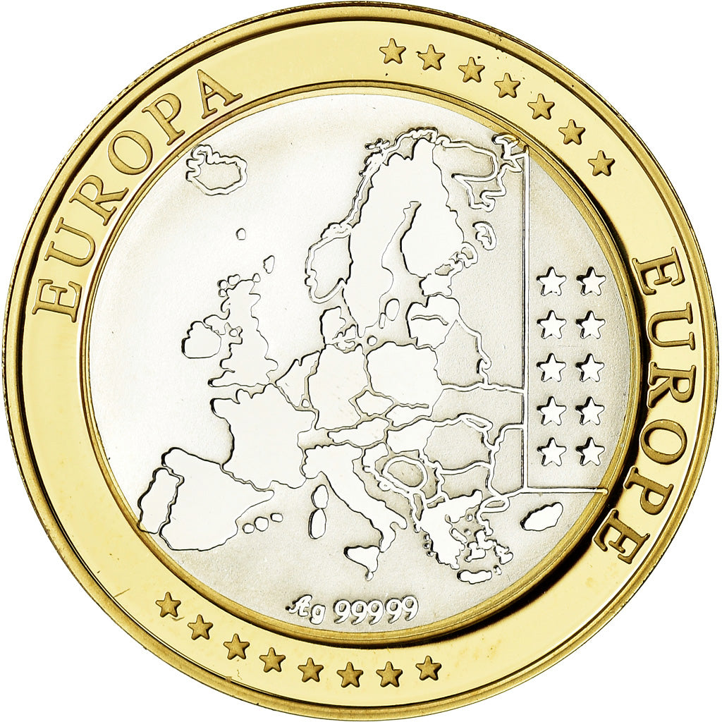 Slovakia, Medal, Euro, Europa, MS(65-70), Silver