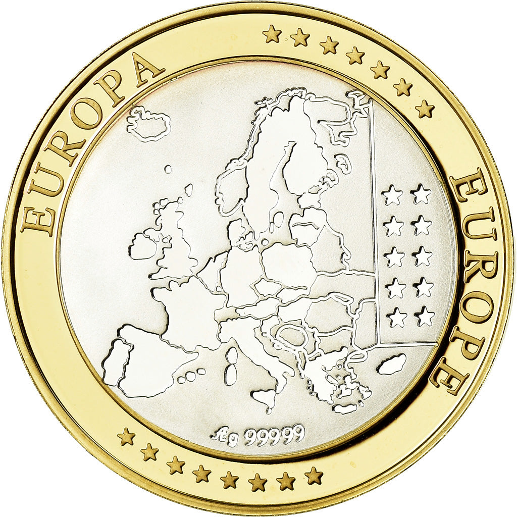 Italy, Medal, Euro, Europa, MS(65-70), Silver