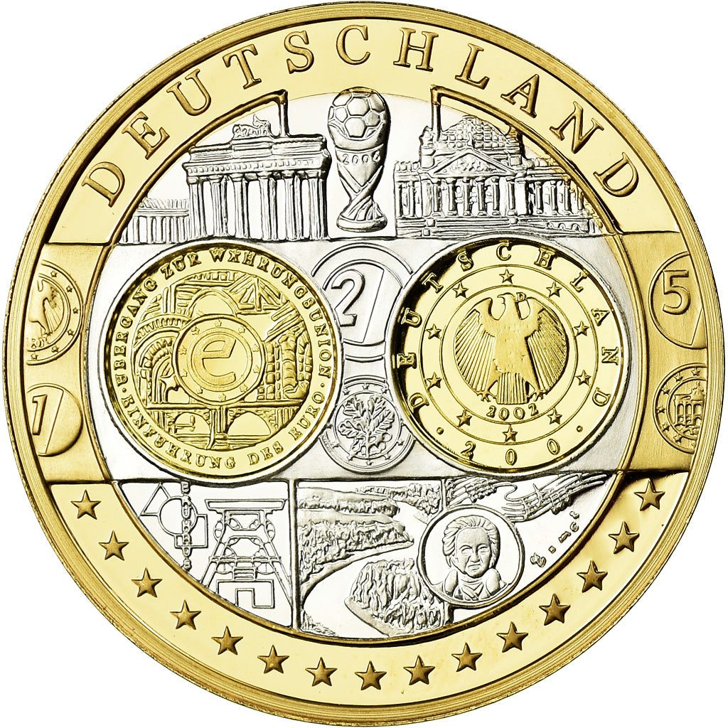 Germany, Medal, Euro, Europa, MS(65-70), Silver