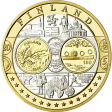 Finland, Medal, Euro, Europa, MS(65-70), Silver