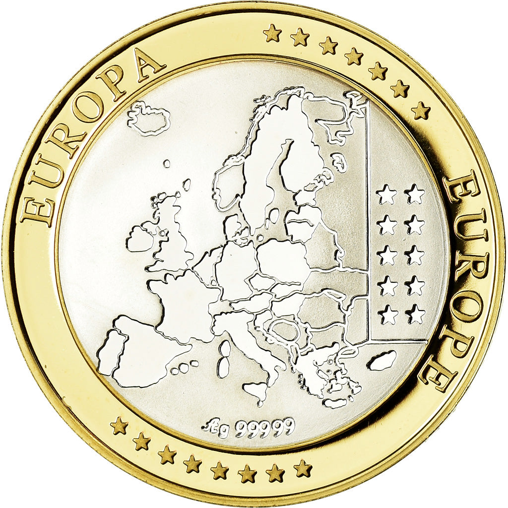 Finland, Medal, Euro, Europa, MS(65-70), Silver