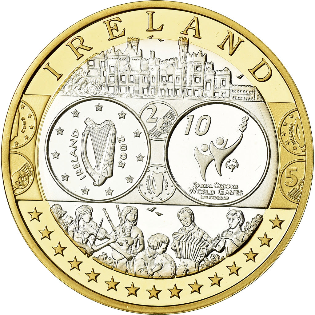 Ireland, Medal, Euro, Europa, MS(65-70), Silver