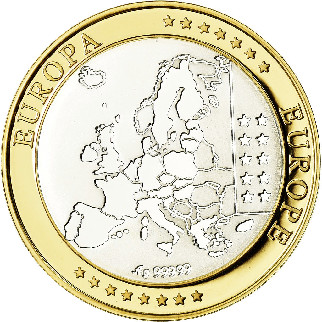 Ireland, Medal, Euro, Europa, MS(65-70), Silver