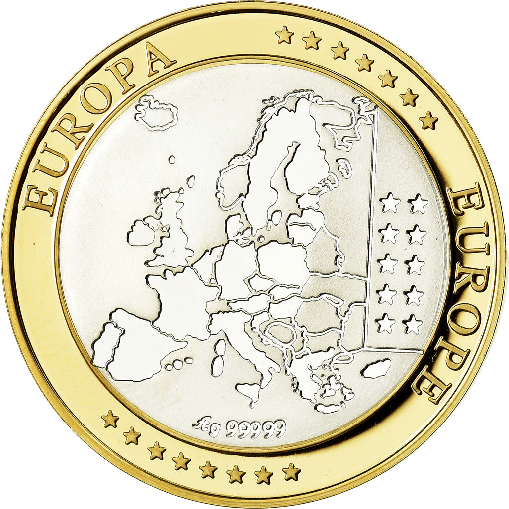Estonia, Medal, Euro, Europa, MS(65-70), Silver