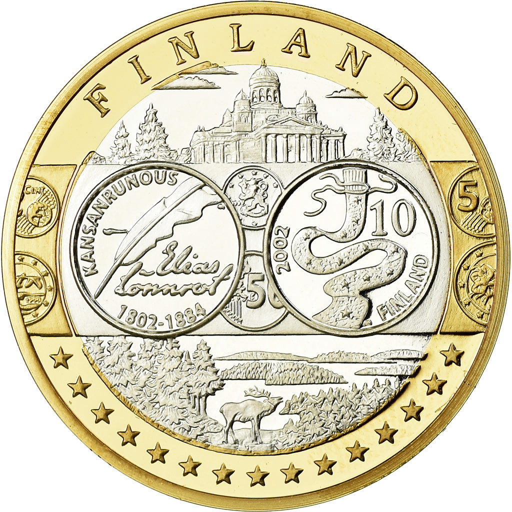 Finlande, Médaille, Euro, Europa, FDC, Argent