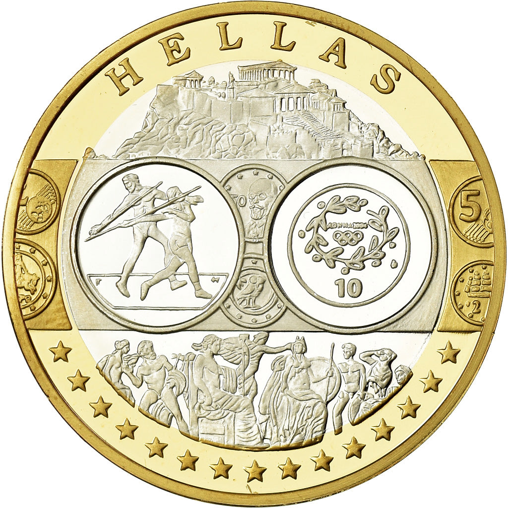 Greece, Medal, Euro, Europa, MS(65-70), Silver