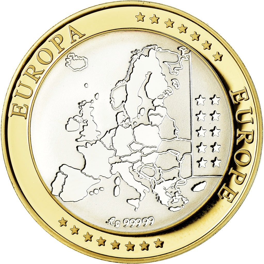Greece, Medal, Euro, Europa, MS(65-70), Silver