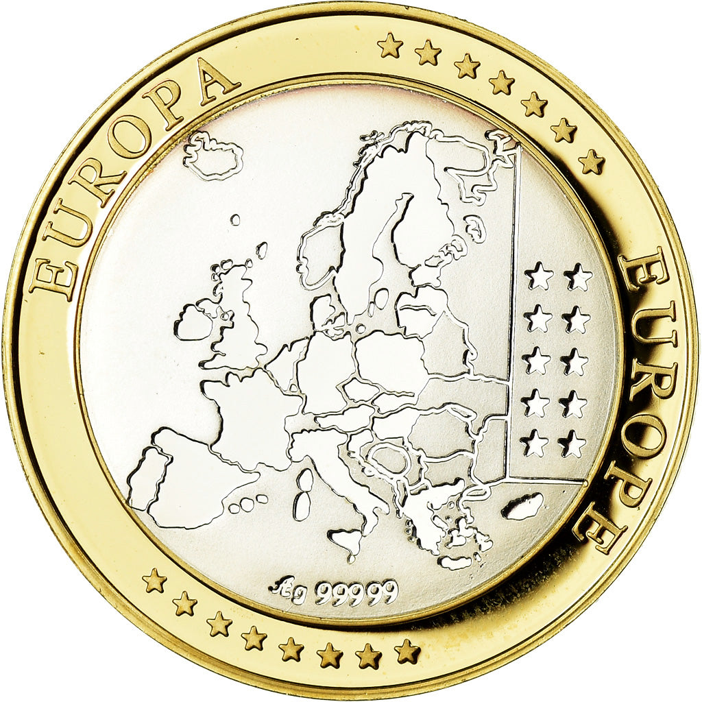 Watykan, Medal, L'Europe, Vatican, MS(65-70), Srebro