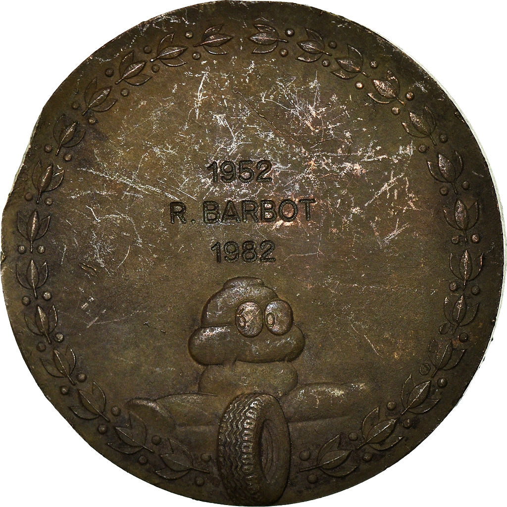 Francia, medaglia, Edouard Michelin, Automobile, 1982, Brunswier, SPL-, Bronzo