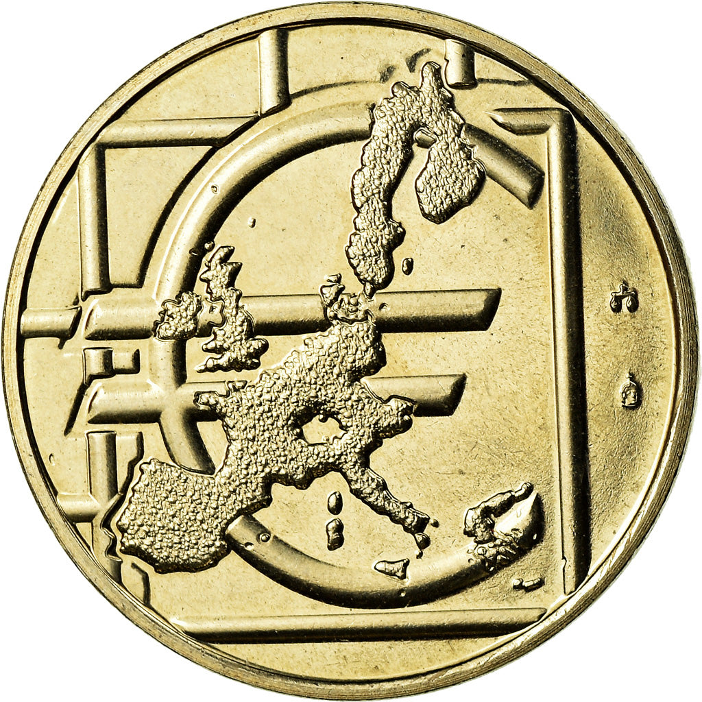 Spain, Medal, L'Europe, Politics, Society, War, 2002, MS(63), Copper-nickel