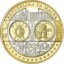 Malta, Medal, Euro, Europa, MS(65-70), Silver