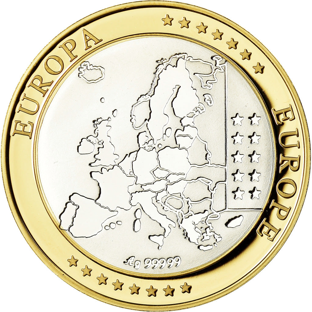 Netherlands, Medal, Euro, Europa, MS(65-70), Silver