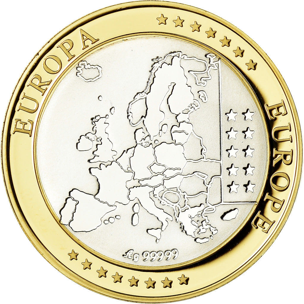 Ireland, Medal, Euro, Europa, MS(65-70), Silver