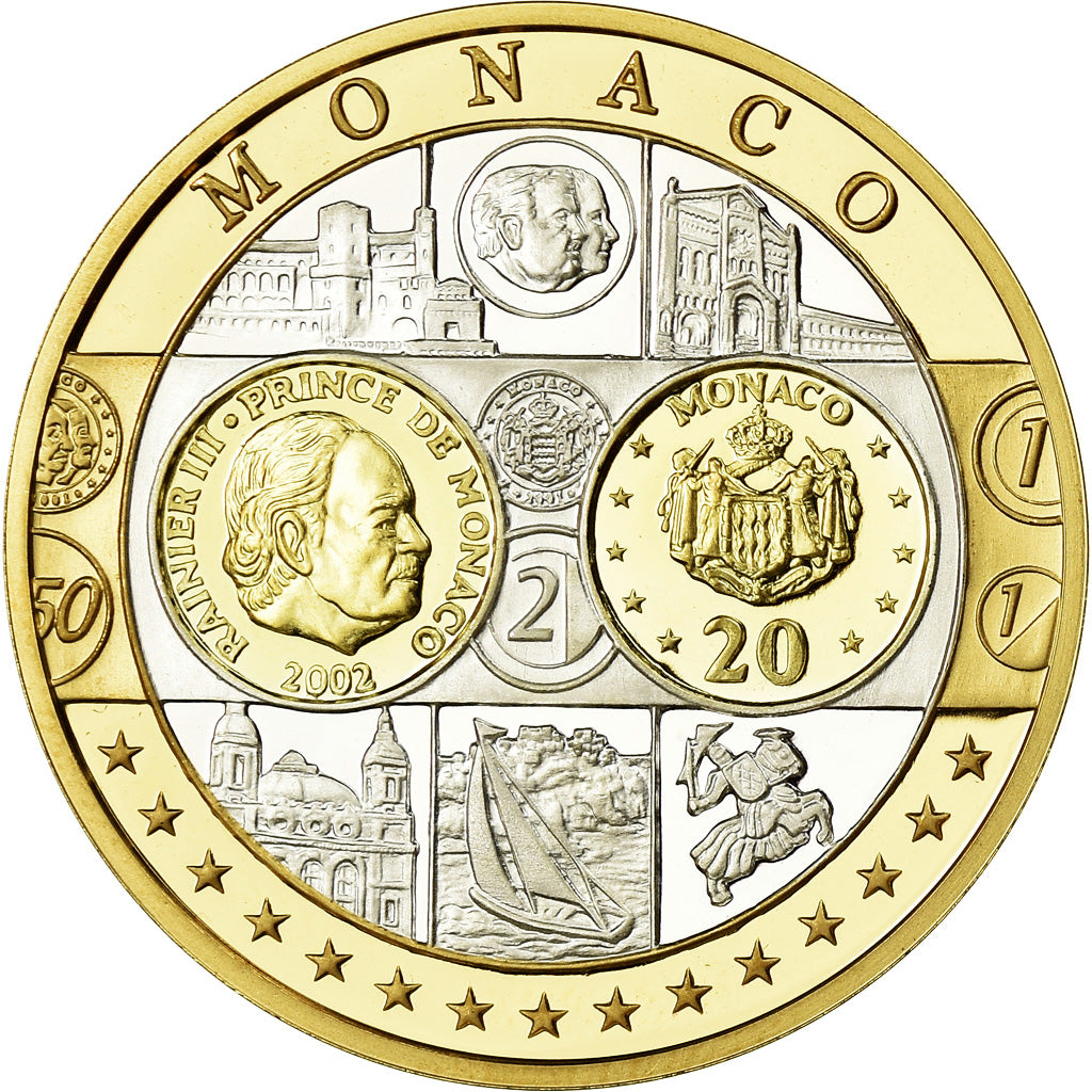 Monaco, Medal, L'Europe, Monaco, MS(65-70), Silver