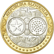 Slovenië, Medaille, L'Europe, FDC, Zilver
