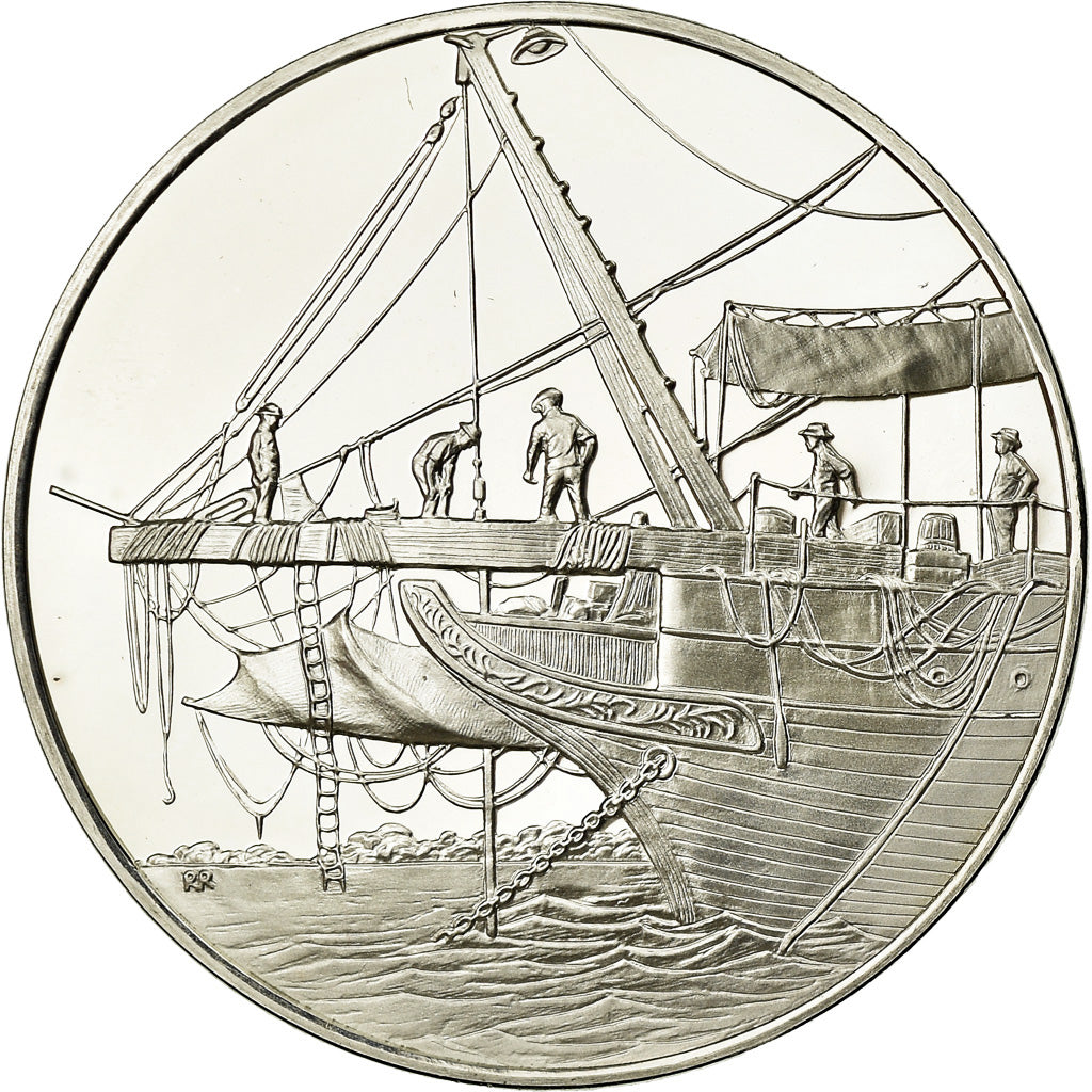 France, Medal, Expédition de la Société Royale de Londres à Tuvalu, 1977