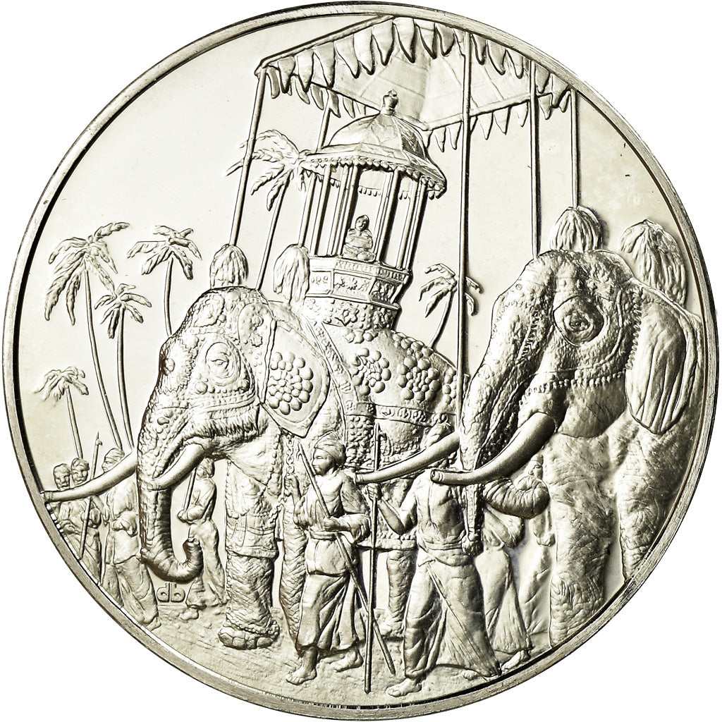France, Médaille, Traditions Historiques du Sri Lanka, 1977, SPL, Argent