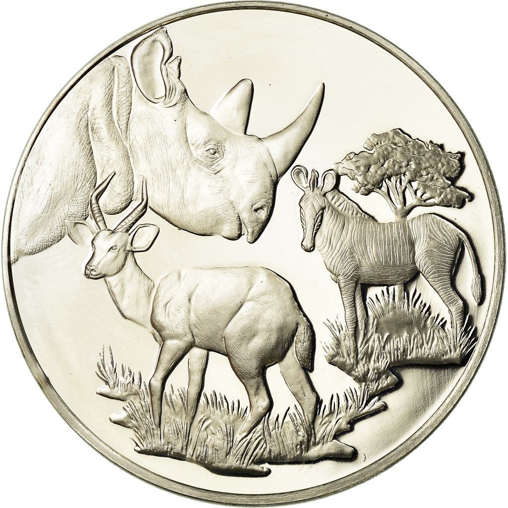 France, Médaille, 10ème Anniversaire de l'Indépendance du Botswana, 1977