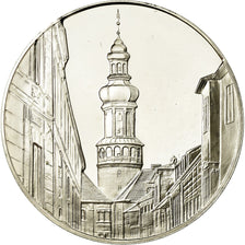France, Médaille, 700ème Anniversaire de Sopron, Hongrie, 1977, SPL, Argent