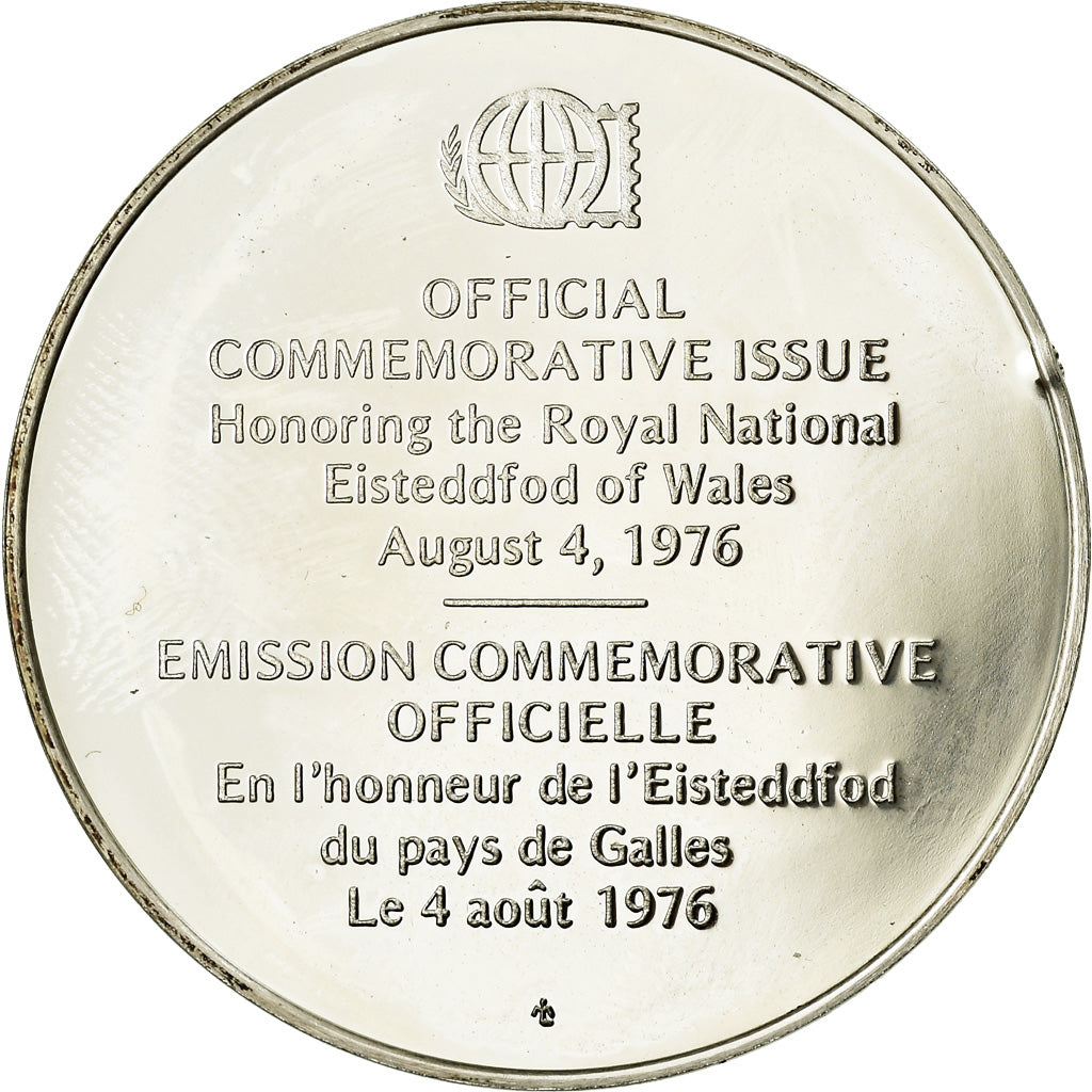 France, Médaille, L'Eisteddfod au Pays-de-Galles, 1976, SPL+, Argent