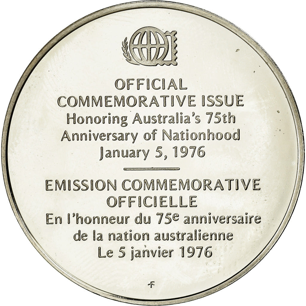 Francia, medaglia, 75ème Anniversaire de la Nation Australienne, 1976, SPL+